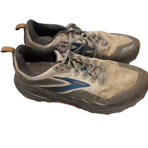 Brooks Cascadia 16 Mens Trail Running Shoes Grey Blue Orange Sz 12 Trail Running